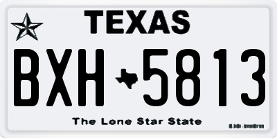 TX license plate BXH5813