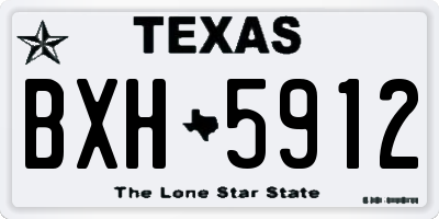 TX license plate BXH5912