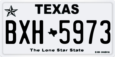 TX license plate BXH5973