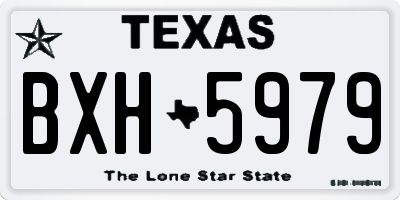 TX license plate BXH5979