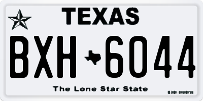 TX license plate BXH6044