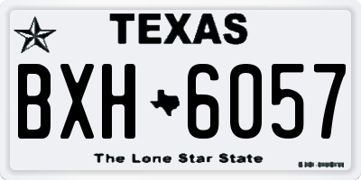 TX license plate BXH6057