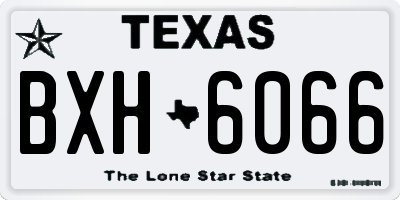 TX license plate BXH6066