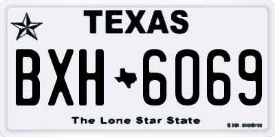 TX license plate BXH6069