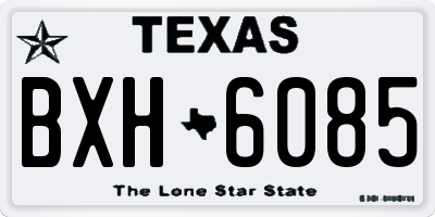 TX license plate BXH6085