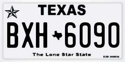 TX license plate BXH6090