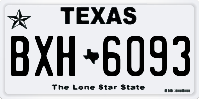 TX license plate BXH6093