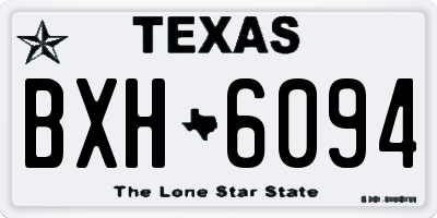 TX license plate BXH6094