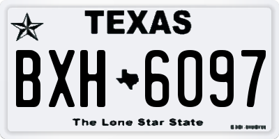 TX license plate BXH6097