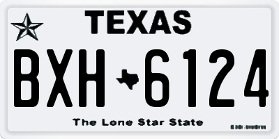 TX license plate BXH6124