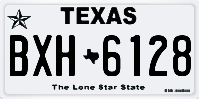 TX license plate BXH6128