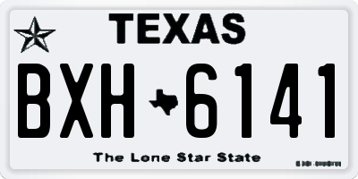 TX license plate BXH6141