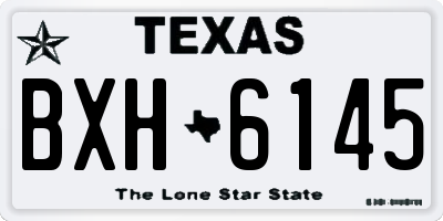 TX license plate BXH6145