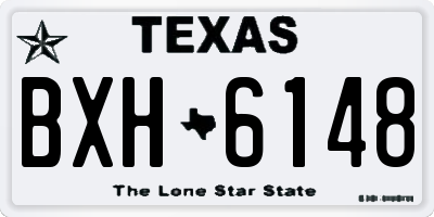 TX license plate BXH6148
