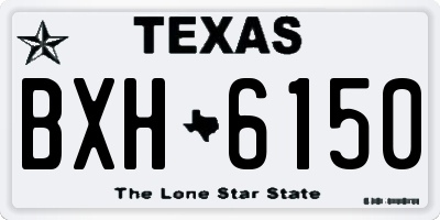 TX license plate BXH6150