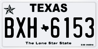 TX license plate BXH6153