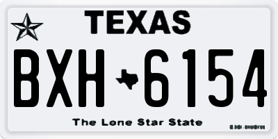 TX license plate BXH6154