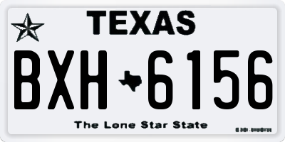 TX license plate BXH6156