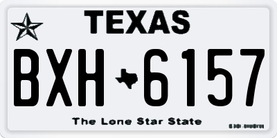 TX license plate BXH6157