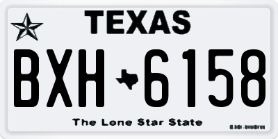 TX license plate BXH6158