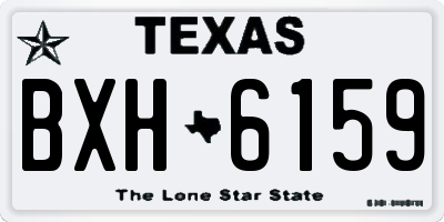 TX license plate BXH6159