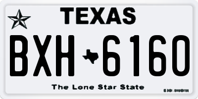 TX license plate BXH6160