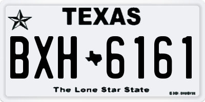 TX license plate BXH6161