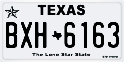 TX license plate BXH6163