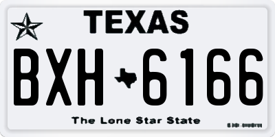 TX license plate BXH6166