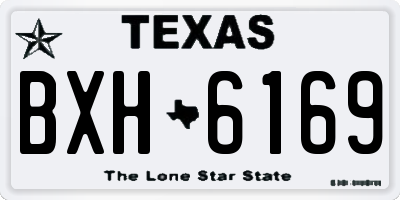 TX license plate BXH6169