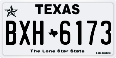 TX license plate BXH6173