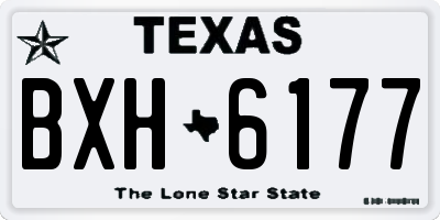 TX license plate BXH6177