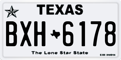 TX license plate BXH6178