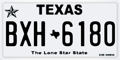 TX license plate BXH6180