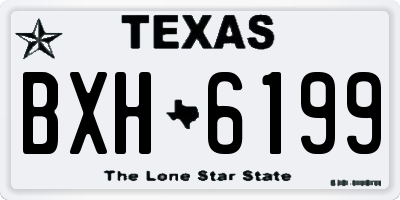 TX license plate BXH6199