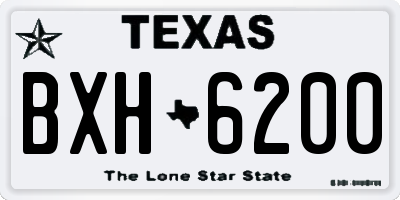 TX license plate BXH6200