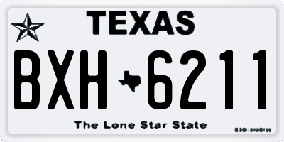 TX license plate BXH6211