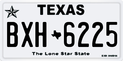 TX license plate BXH6225