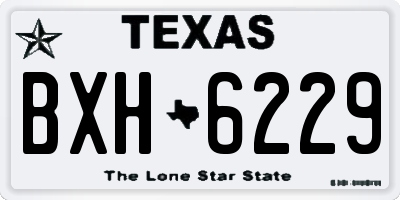 TX license plate BXH6229