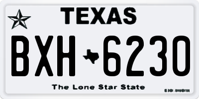 TX license plate BXH6230