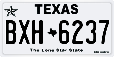 TX license plate BXH6237