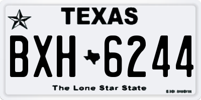 TX license plate BXH6244
