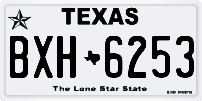 TX license plate BXH6253