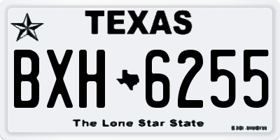 TX license plate BXH6255