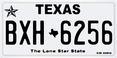 TX license plate BXH6256