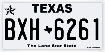 TX license plate BXH6261