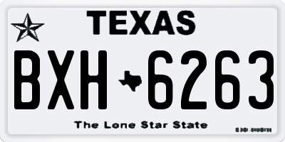 TX license plate BXH6263