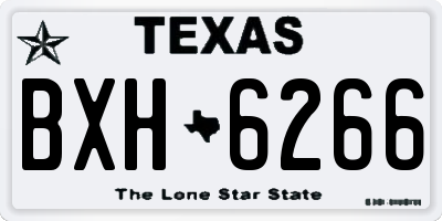 TX license plate BXH6266