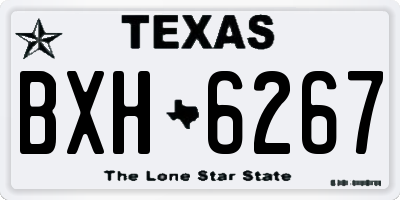 TX license plate BXH6267