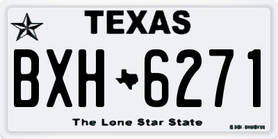 TX license plate BXH6271